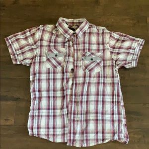 Various Artists Short Sleeve Button Down Shirt XL